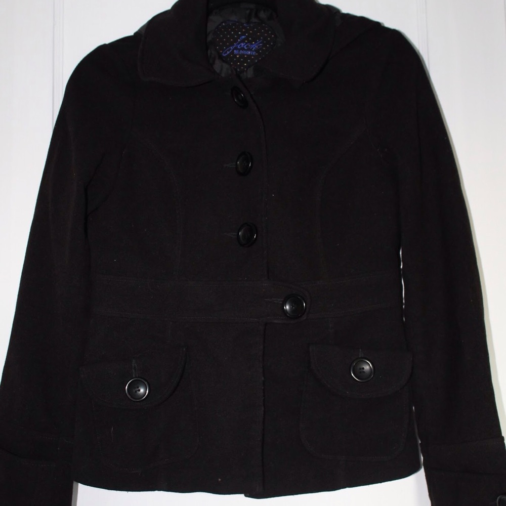 Jack by BB Dakota Black Pea Coat